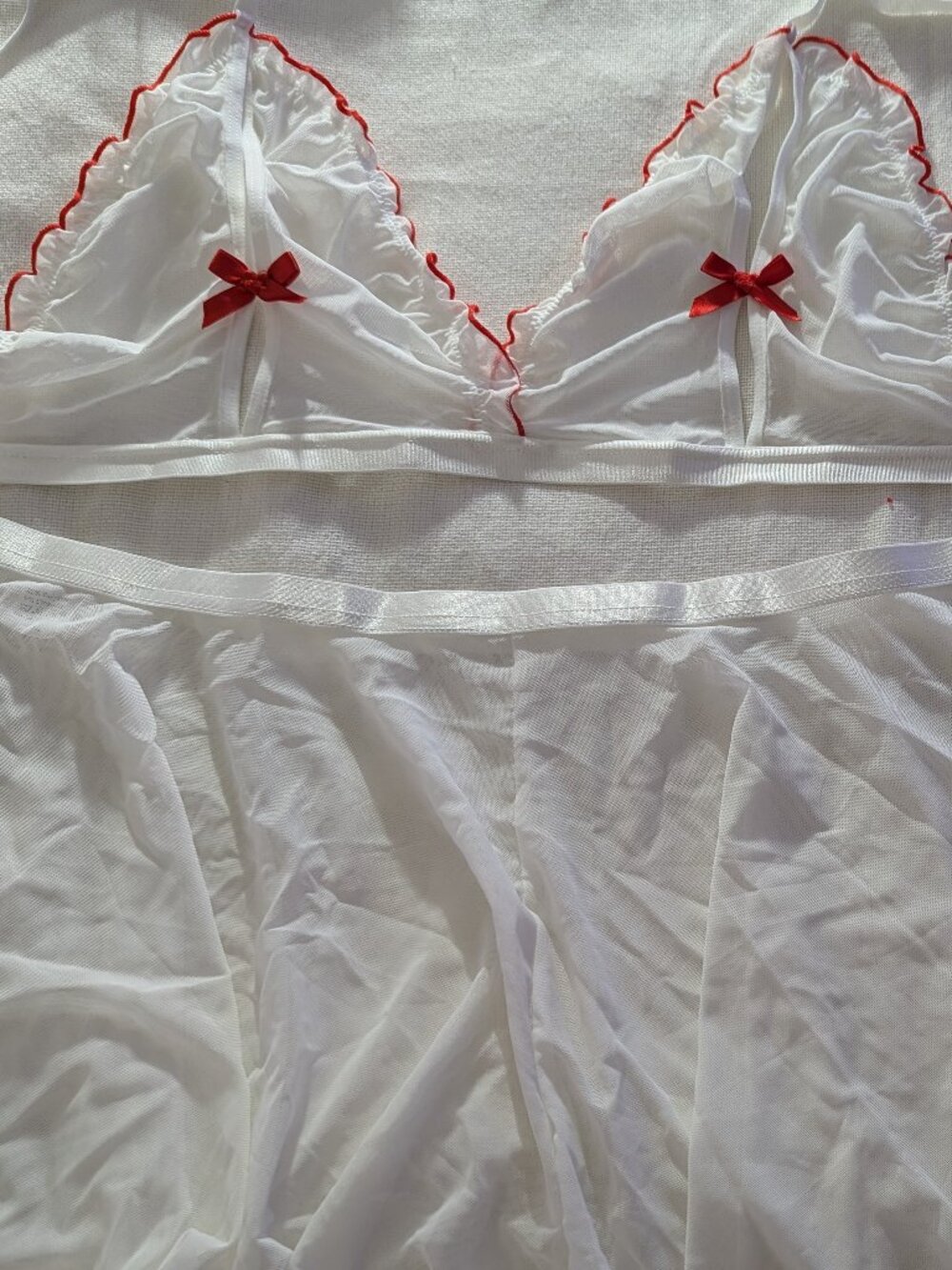 Naughty Nurse Lingerie 3 piece Set Plus Size New